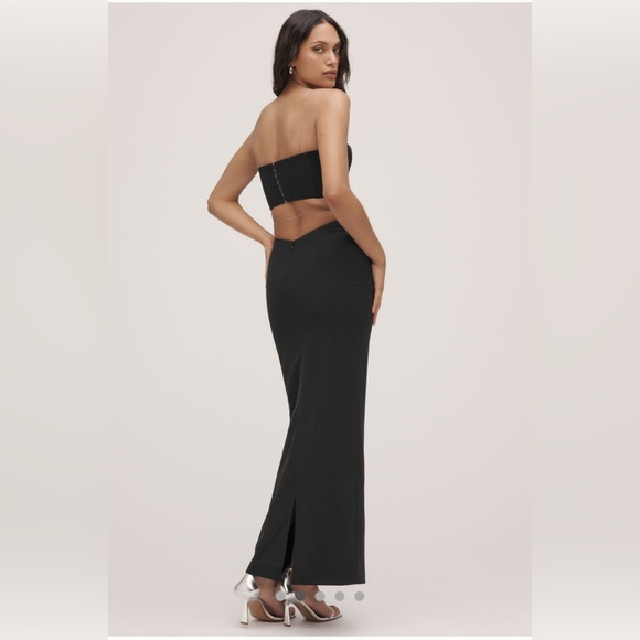 MISHA Cyrus Chain Cutout Suiting Maxi Dress- Size Small - Picture 4 of 14